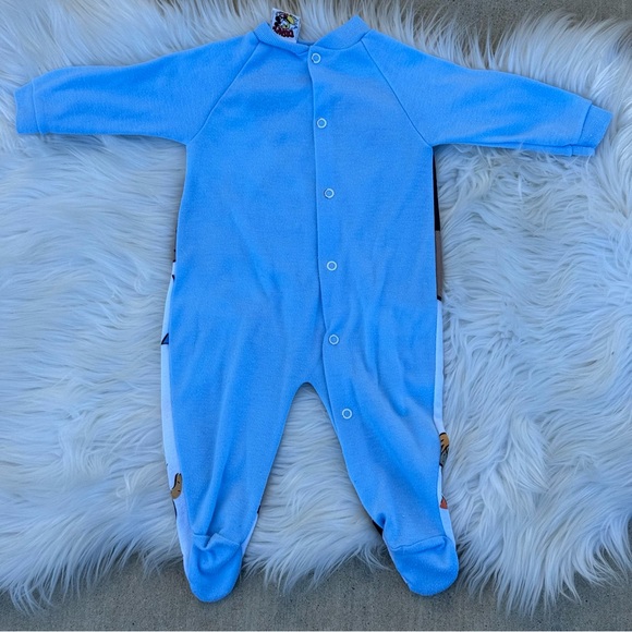 Vintage 80’s Disney Jog Togs Cowboy Mickey Mouse Footies Size 3-6 Months - Picture 4 of 5